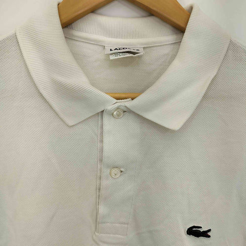 ラコステ LACOSTE フランス製 鹿の子 ロゴ刺繍 ショートスリーブポロシャツ メンズ JPN:4