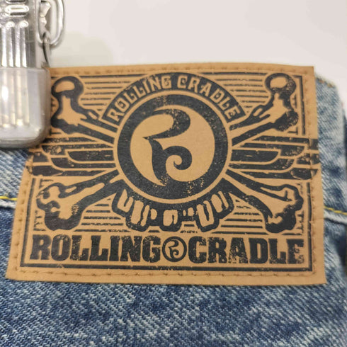 ローリングクレイドル Rolling Cradle バックデザイン バギーデニムパンツ メンズ XXL