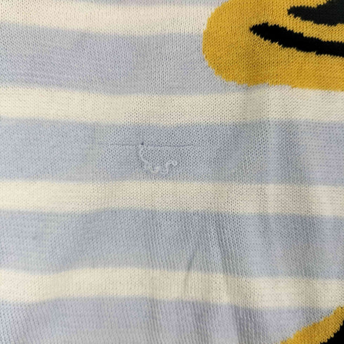 ファーファー furfur フロント刺繍ボーダーニット レディース FREE