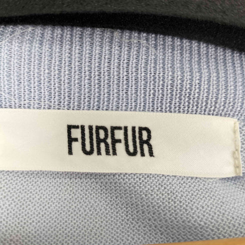 ファーファー furfur フロント刺繍ボーダーニット レディース FREE