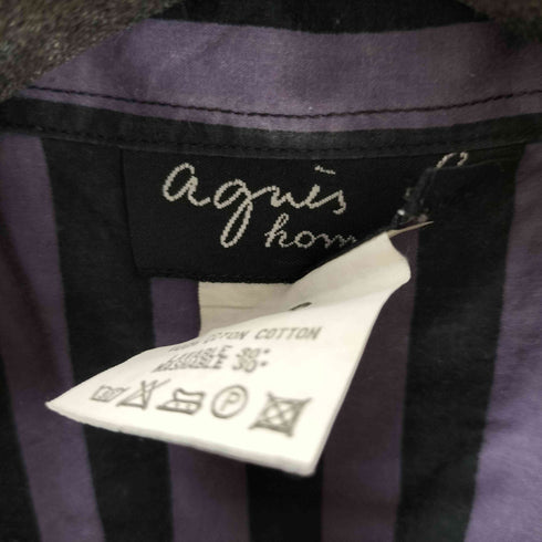 アニエスベーオム Agnes b.homme 90s L/Sストライプシャツ メンズ JPN:3
