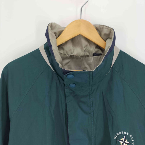 メンバーズオンリー MEMBERS ONLY 90S ジップアップ ナイロンジャケット パッカブルフード バイカラー メンズ 1X