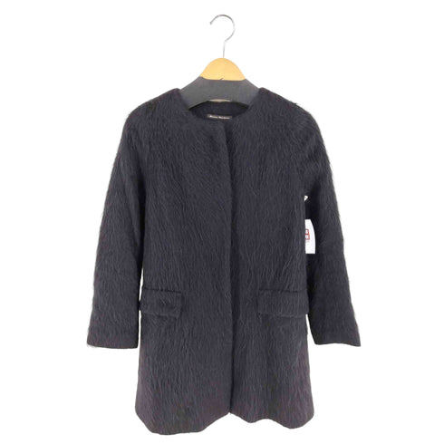 Merceria Dressterior アルパカ混ノーカラーウールコート レディース 38