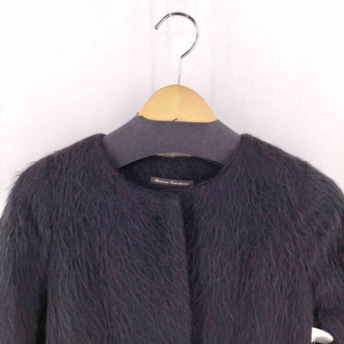 Merceria Dressterior アルパカ混ノーカラーウールコート レディース 38