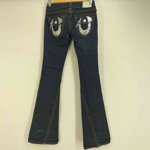 トゥルーレリジョン TRUE RELIGION USA製 ペイントフレアデニム パンツ レディース US:24