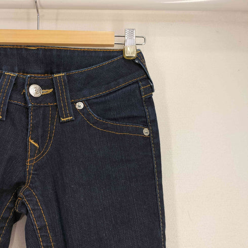 トゥルーレリジョン TRUE RELIGION USA製 ペイントフレアデニム パンツ レディース US:24