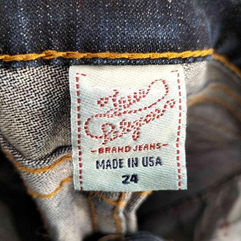 トゥルーレリジョン TRUE RELIGION USA製 ペイントフレアデニム パンツ レディース US:24