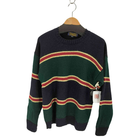 ブルックスブラザーズ BROOKS BROTHERS 90S 香港製 ウールボーダークルーネックニット メンズ import:M