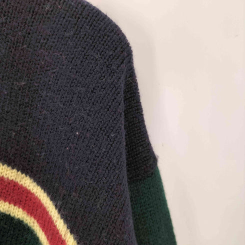 ブルックスブラザーズ BROOKS BROTHERS 90S 香港製 ウールボーダークルーネックニット メンズ import:M