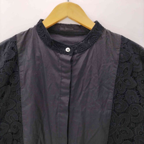 アルチザン ARTISAN 異素材 レースコンビシャツ レディース 9