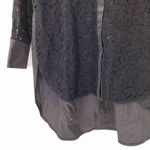 アルチザン ARTISAN 異素材 レースコンビシャツ レディース 9