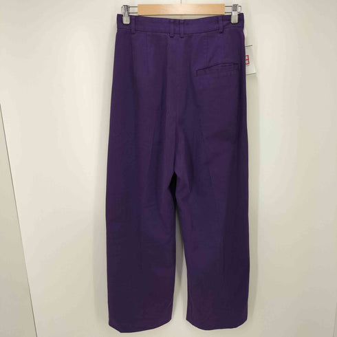 ロクビューティーアンドユースユナイテッドアローズ 6 BEAUTY & YOUTH UNITED ARROWS コットンレーヨン タックパンツ レディース 36