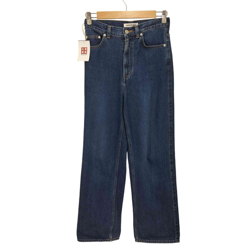 マカフィー MACPHEE デニム ワイドストレートパンツ レディース 34
