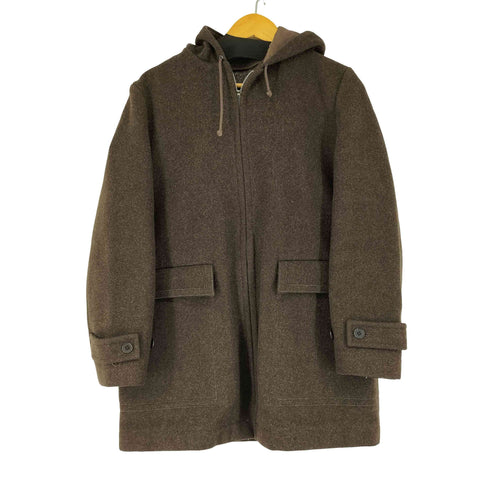 OBRERO ウールシルク混メルトンフーデッドコート レディース 3