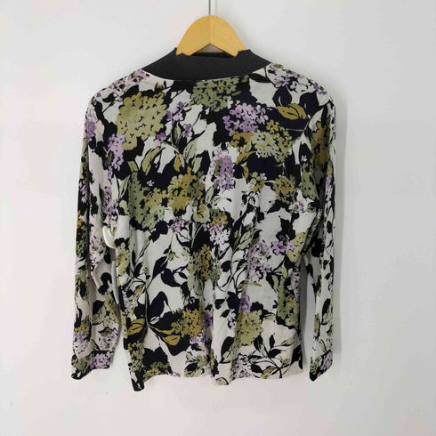 タルボット TALBOTS シルク混 花柄カーディガン レディース JPN:L