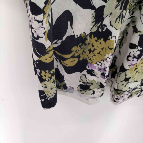 タルボット TALBOTS シルク混 花柄カーディガン レディース JPN:L