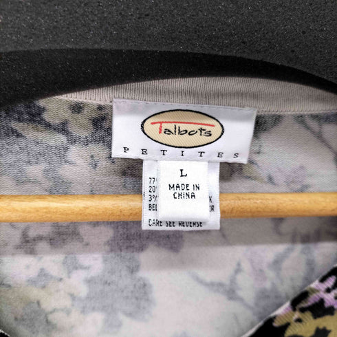 タルボット TALBOTS シルク混 花柄カーディガン レディース JPN:L