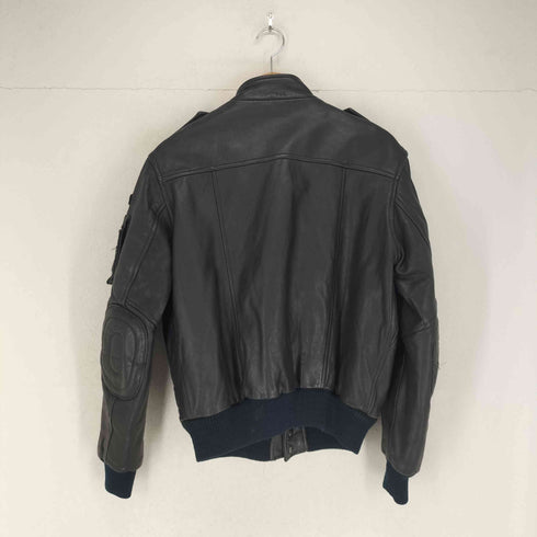 レザーシングルライダースジャケット メンズ US:42