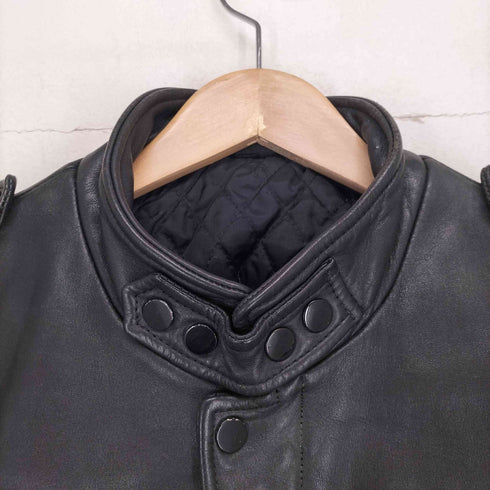 レザーシングルライダースジャケット メンズ US:42