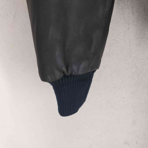 レザーシングルライダースジャケット メンズ US:42