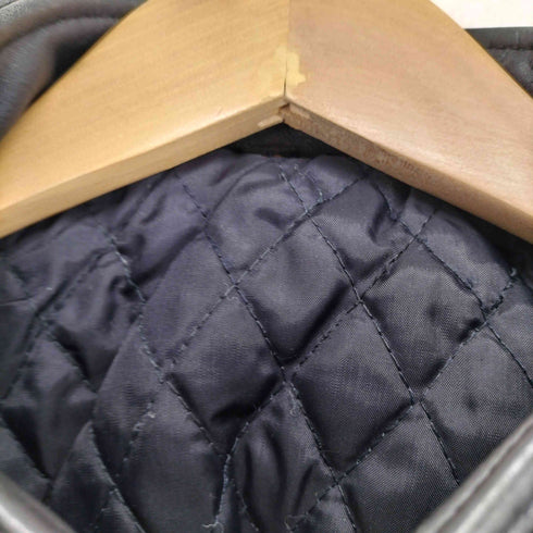 レザーシングルライダースジャケット メンズ US:42