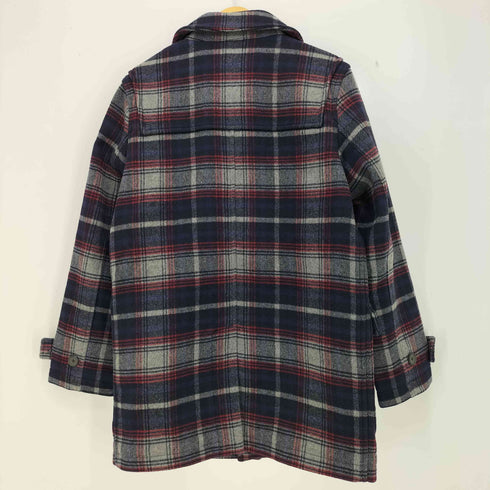 トミーヒルフィガー TOMMY HILFIGER チェック 比翼ジップ ウール ダッフルコート メンズ import:L