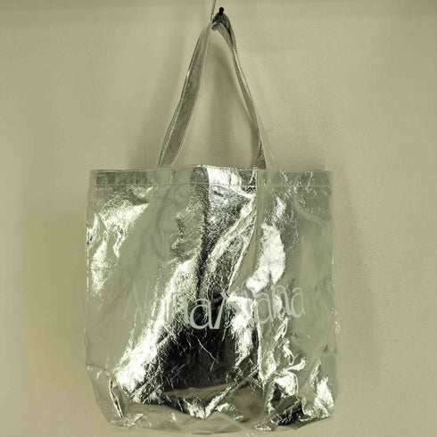 ナナナナ NaNa-NaNa ロゴプリント メタリックトートバッグ レディース