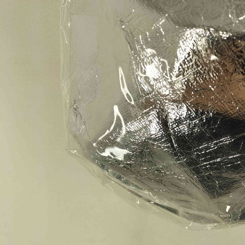 ナナナナ NaNa-NaNa ロゴプリント メタリックトートバッグ レディース