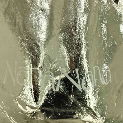 ナナナナ NaNa-NaNa ロゴプリント メタリックトートバッグ レディース