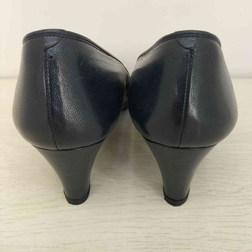 ミハマ MIHAMA リボン デザイン レザー ヒール パンプ レディース JPN:23.5