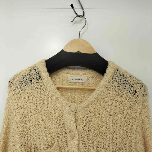 ココディール COCO DEAL 25SS ファンシーヤーンニットカーディガン レディース JPN:2