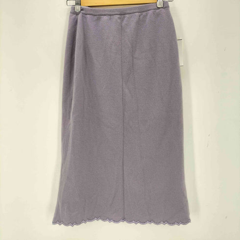 ケイタマルヤマ KEITA MARUYAMA アンゴラ混 花刺繍ニットスカート レディース JPN:1