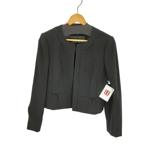 インディヴィ INDIVI ノーカラージャケット レディース JPN:42