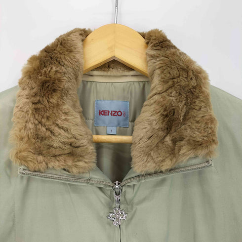 ケンゾーゴルフ KENZO GOLF 襟 ファー付き ダブルジップ スタンドカラーコート メンズ JPN:1