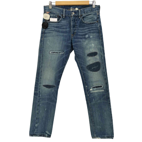 デニムアンドサプライ ラルフローレン DENIM & SUPPLY RALPH LAUREN SLIM FIT リメイク パッチワーク ローライズ デニム メンズ 31/32