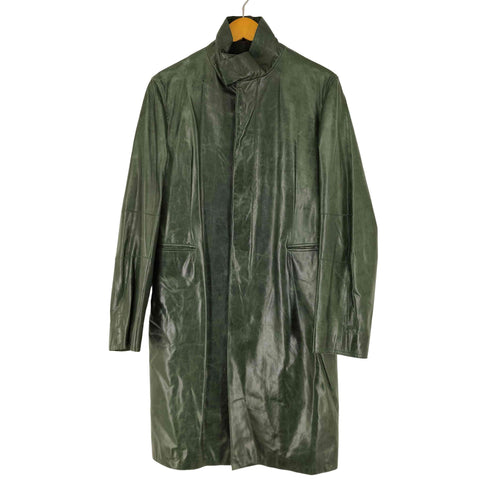 コスチュームナショナルオム CoSTUME NATIONAL HOMME 本革スタンドカラーレザーコート メンズ 46
