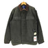 SIGTAC 90-00S Moss Green Duck Work Jacket 裏地フリース 襟スエード ダック地 コットン ワーク ジャケット モスグリーン ビックサイズ メンズ import:M