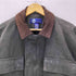 SIGTAC 90-00S Moss Green Duck Work Jacket 裏地フリース 襟スエード ダック地 コットン ワーク ジャケット モスグリーン ビックサイズ メンズ import:M