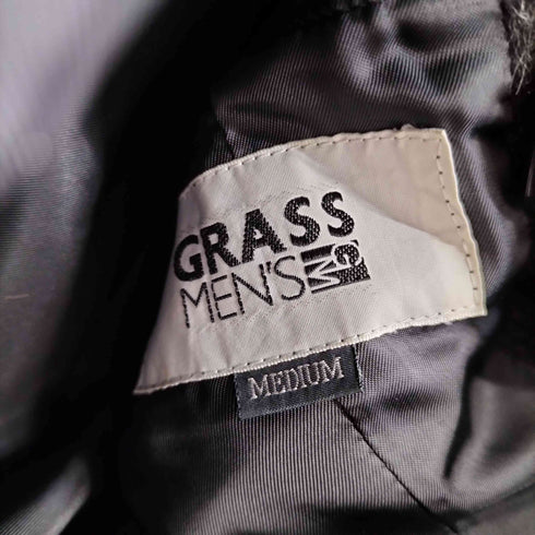 GRASS MENS ウール混ダブルブレストコート メンズ import:M