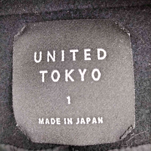 ユナイテッドトウキョウ UNITED TOKYO ウール混ノーカラーコート メンズ 1