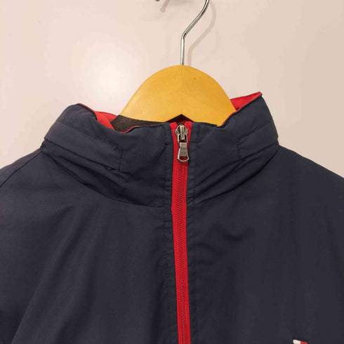 トミーヒルフィガー TOMMY HILFIGER ロゴワンポイント刺繍 ダブルジップ ナイロン ブルゾン メンズ import:S