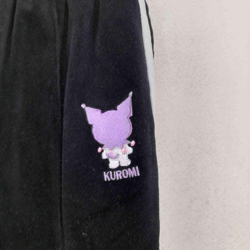 ベロア調 キャラクター刺繍サイドラインパンツ Y2K レディース JPN:M