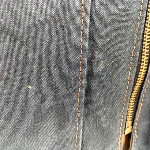 AKIRA CRAFT レザー切替 ダック地 ワーク ベスト メンズ