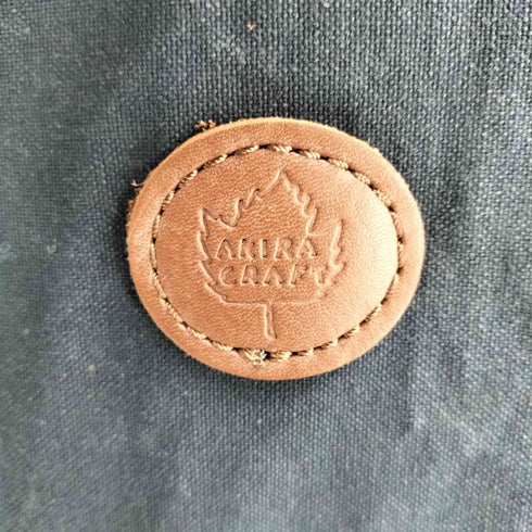 AKIRA CRAFT レザー切替 ダック地 ワーク ベスト メンズ