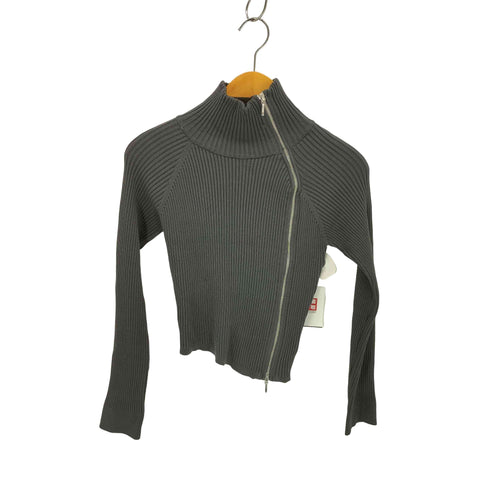 マーキュリーデュオ MERCURYDUO ハイツイストアシメZIPニット レディース FREE