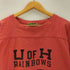 サンサーフ SUN SURF SPORT WEAR U OF H RAINBOES SLUBYARN FOOTBALL TEE スラブヤーン フットボール ナンバリング 76 カレッジ L/S カットソー ロンT ビックサイズ メンズ import:XL