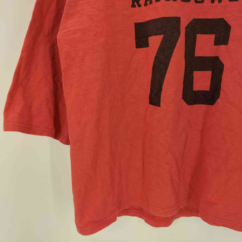 サンサーフ SUN SURF SPORT WEAR U OF H RAINBOES SLUBYARN FOOTBALL TEE スラブヤーン フットボール ナンバリング 76 カレッジ L/S カットソー ロンT ビックサイズ メンズ import:XL