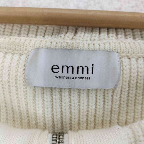 エミ emmi ジップ付ニットカーディガン レディース ONE SIZE