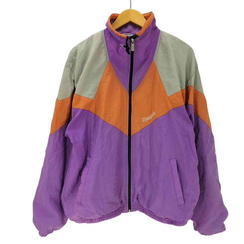 リーボック Reebok APPAREL 90S Nylon Jacket ユニオンジャック 刺繍 タグ マルチカラー スイッチング ナイロン ジャケット ブルゾン メンズ import:M