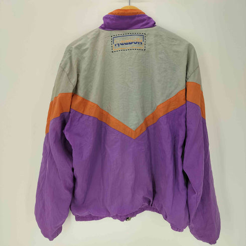 リーボック Reebok APPAREL 90S Nylon Jacket ユニオンジャック 刺繍 タグ マルチカラー スイッチング ナイロン ジャケット ブルゾン メンズ import:M